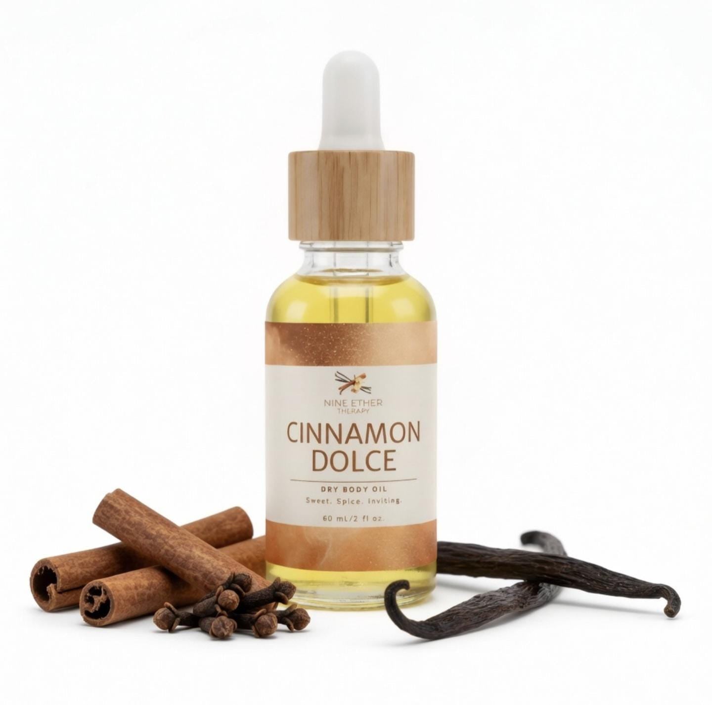 Cinnamon Dolce Dry Body Oil | Nine Ether Skin Rituals