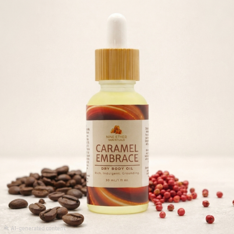 Caramel Embrace Dry Body Oil | Nine Ether Skin Rituals