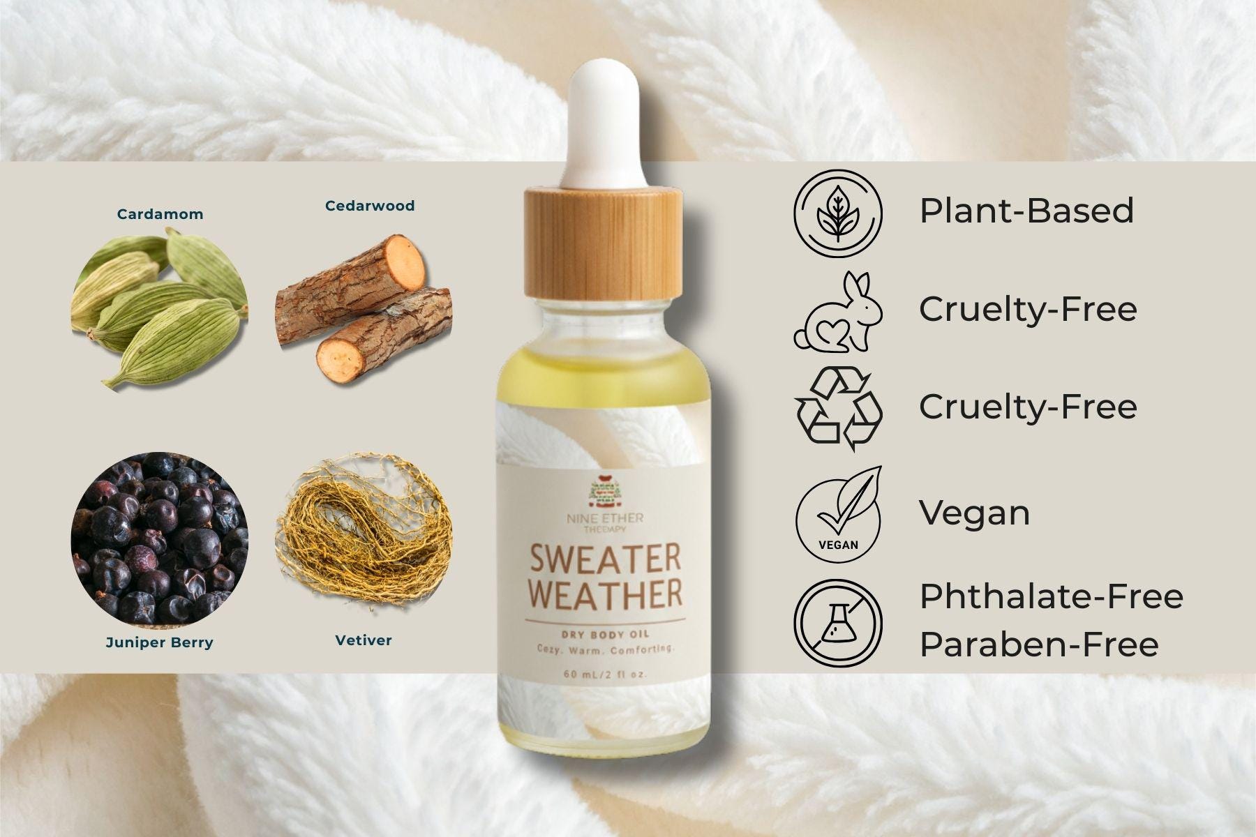 Sweater Weather Dry Body Oil | Nine Ether Skin Rituals